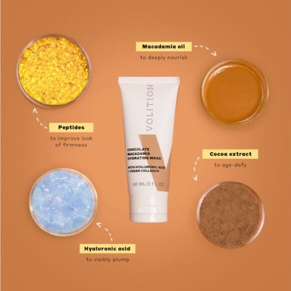 NEW … VOLITION “Chocolate Macadamia” Hydrating Mask - Picture 3 of 9
